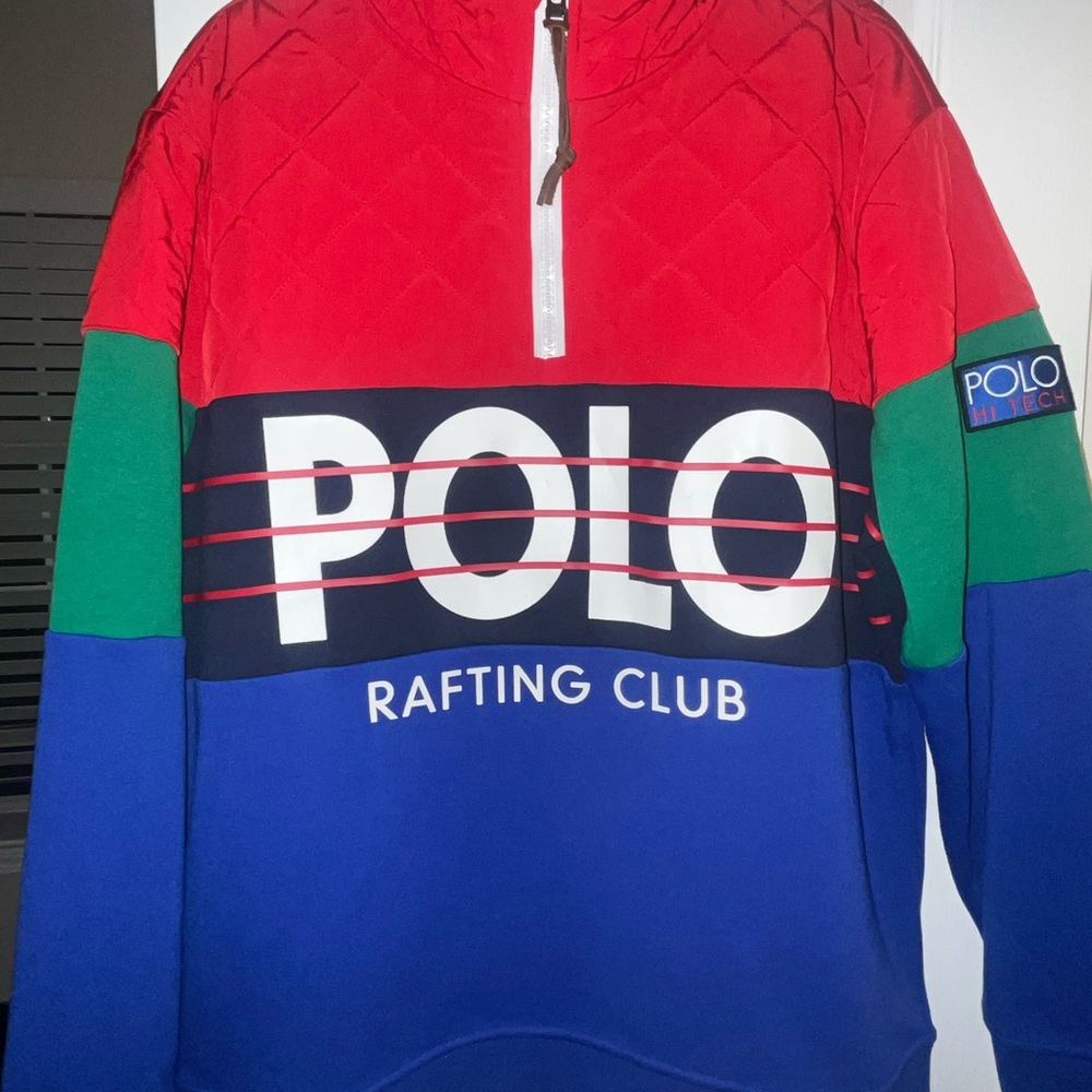 Polo by Ralph Lauren Color Block Zip Up Sweater